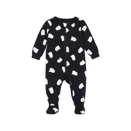 Petit Lem Ghosts Glow In The Dark Print On Black Sleeper