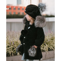 Petite Maison Kids Milana Noir Sweater Coat
