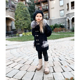 Petite Maison Kids Milana Noir Sweater Coat