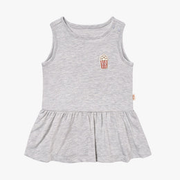 Petite Revery Baby Dress - Fog Grey