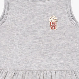 Petite Revery Baby Dress - Fog Grey