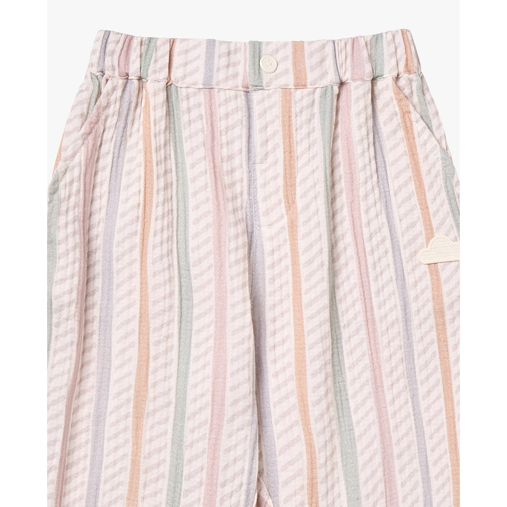 PETITE REVERY Balloon Pants Caramel Stripes