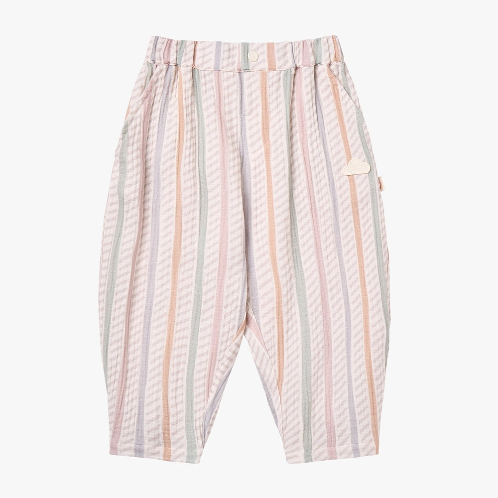PETITE REVERY Balloon Pants Caramel Stripes
