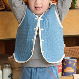 Petite Revery Reversible Vest - Oceanview