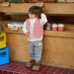 Petite Revery Reversible Vest - Old Rose