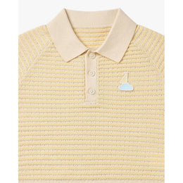 Petite Revery Cotton Knit Short Sleeve Top Mellow Yellow