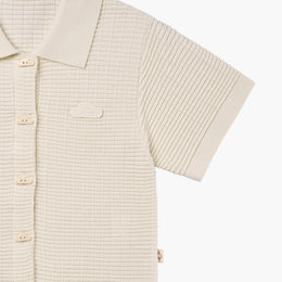 Petite Revery Cotton Knit Tee - Jet Stream