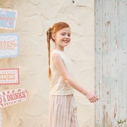 Petite Revery Cotton Knit Vest - Jet Stream