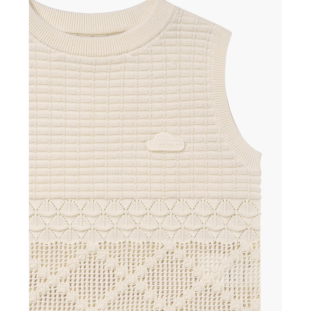 Petite Revery Cotton Knit Vest - Jet Stream 02