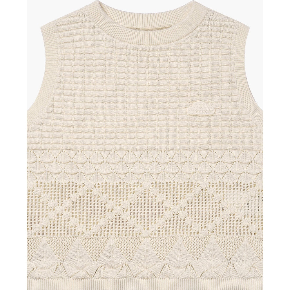 Petite Revery Cotton Knit Vest - Jet Stream 01