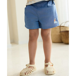 Petite Revery Denim Shorts Sky