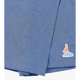 Petite Revery Denim Skort Sky