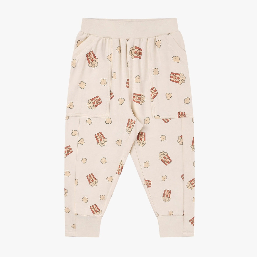 PETITE REVERY Petite Revery Joggers - Showtime popcorn print with side pockets and ribbed waist and cuffs img 4/6
