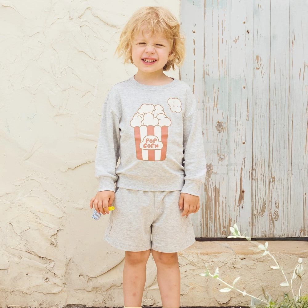 Petite Revery Long Sleeve Sweatshirt - Fog Grey, product view 2
