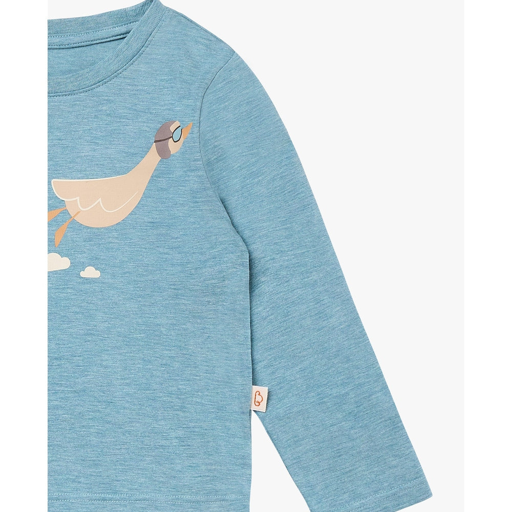 Petite Revery Long Sleeve Tee Meadow Green - Detail