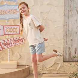 Petite Revery Oversize Tee Nimbus Cloud