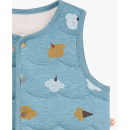Petite Revery Quilted Reversible Vest Cloudy Cotton Candy