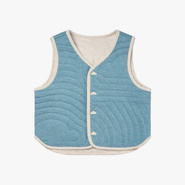 Petite Revery Quilted Reversible Vest Nimbus Cloud