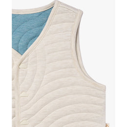 Petite Revery Quilted Reversible Vest Nimbus Cloud