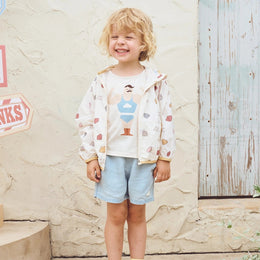 Petite Revery Recycled Nylon Hooded Wind Breaker - Popclouds
