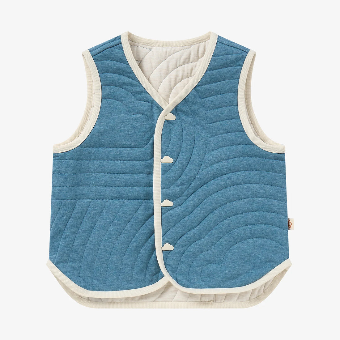 Petite Revery Reversible Vest - Oceanview - front view
