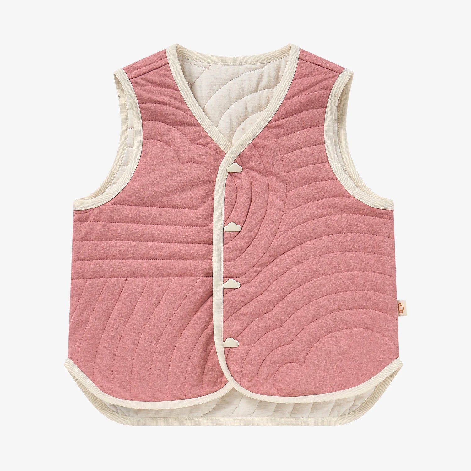 Petite Revery Reversible Vest - Old Rose