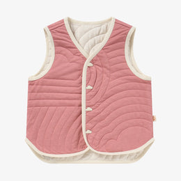 Petite Revery Reversible Vest - Old Rose