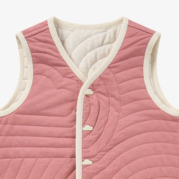 Petite Revery Reversible Vest - Old Rose