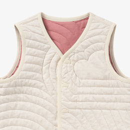 Petite Revery Reversible Vest - Old Rose