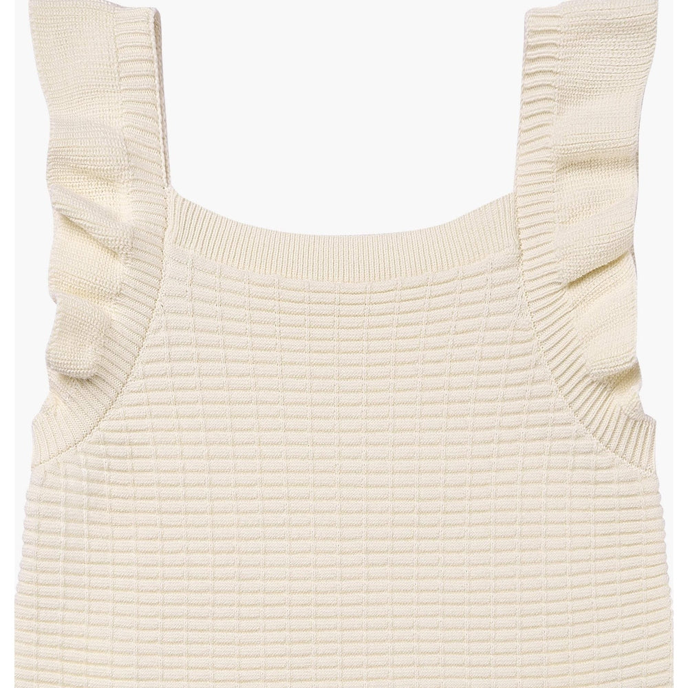 Petite Revery Ruffled Knit Tank Top - Jet Stream 04