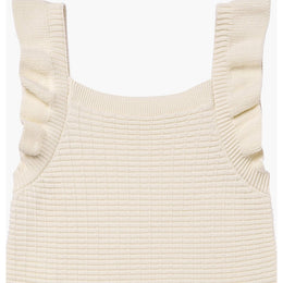 Petite Revery Ruffled Knit Tank Top - Jet Stream