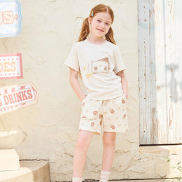Petite Revery Short Sleeve Velcro Tee Nimbus Cloud