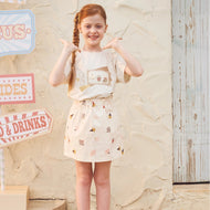 Petite Revery Short Sleeve Velcro Tee Nimbus Cloud