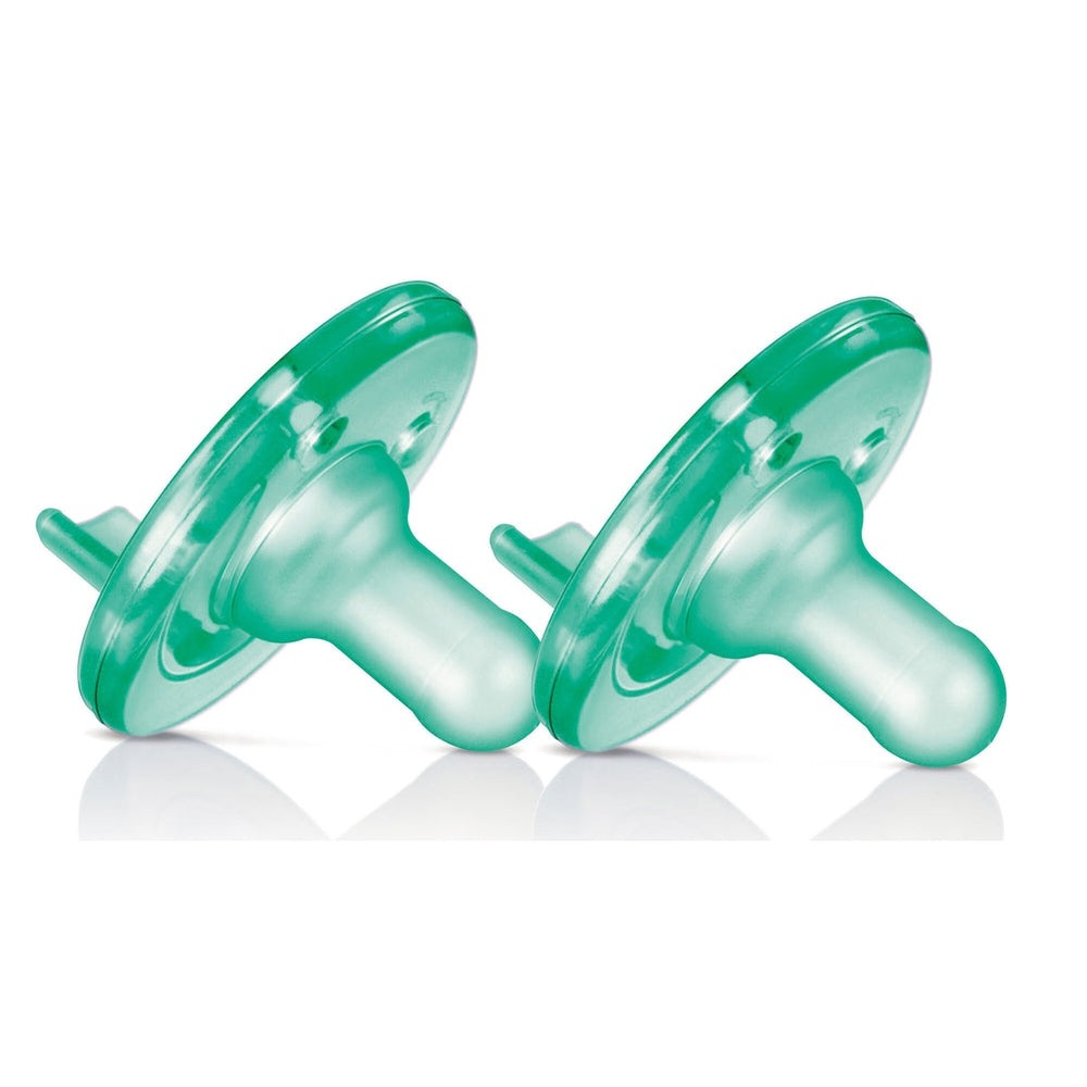 Soothie pacifiers by Philips Avent 0-3M green, 2-pack