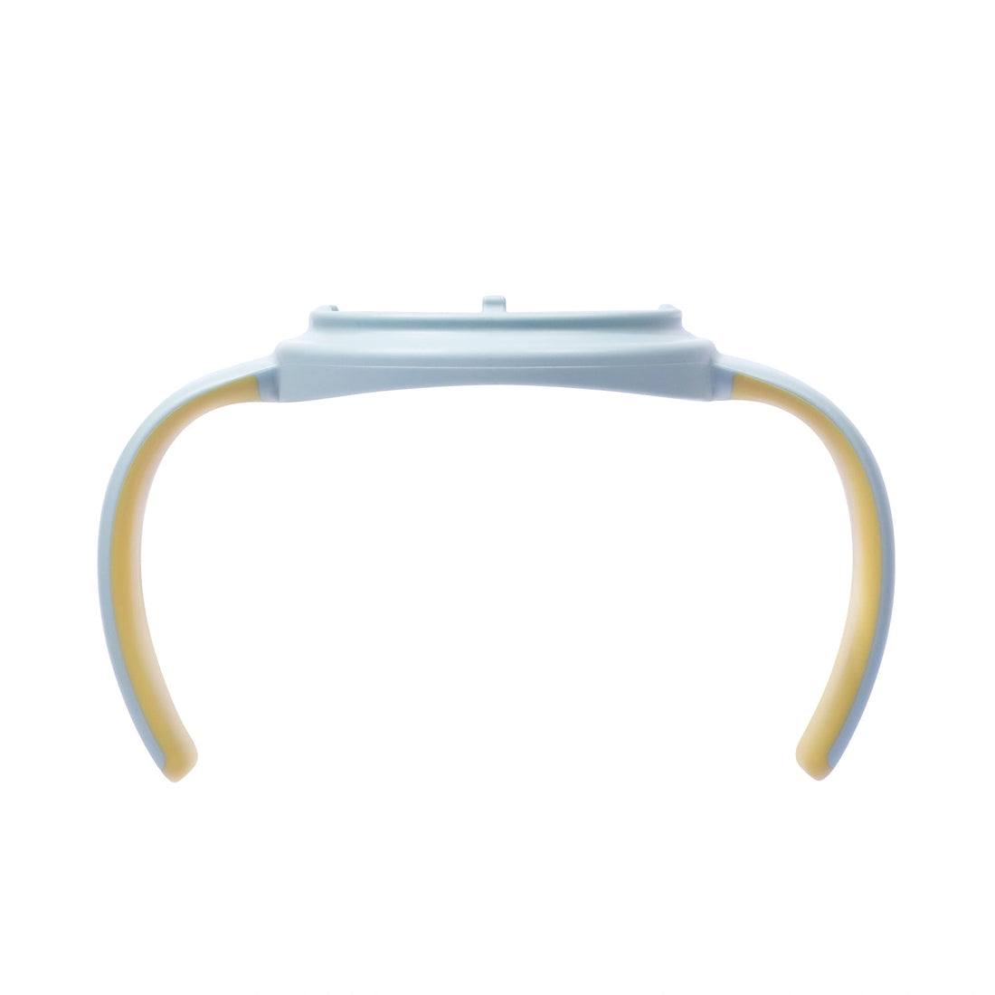 Pigeon blue PPSU 8oz bottle handle, front view