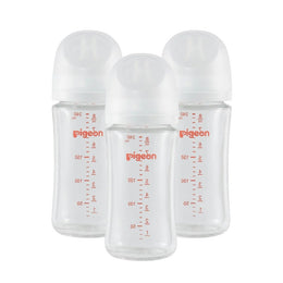 Pigeon Glass Bottle 8oz with M Nipple (3M+)