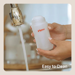 Pigeon Silicone-Coated Glass Bottle 5oz with SS Nipple (0M+) - 2-Pack