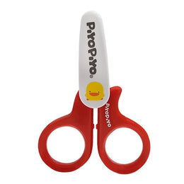 Piyo Piyo Baby Safety Scissors With Nail File Red