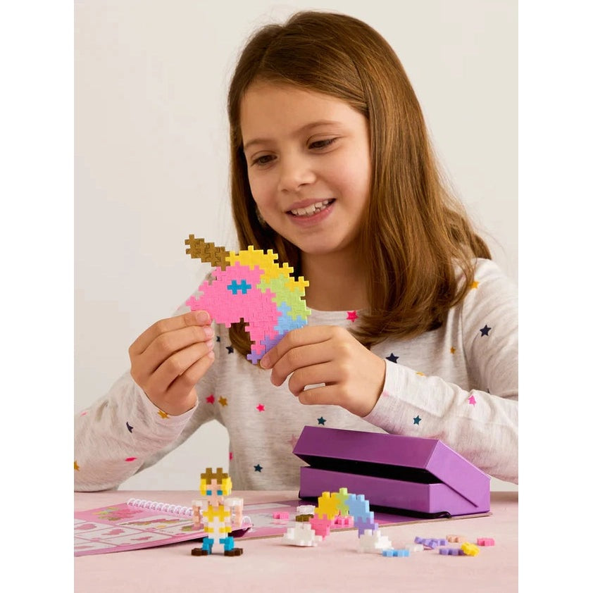 PLUS-PLUS Activity Pad Fairy Tale 125pcs set with colorful interlocking bricks