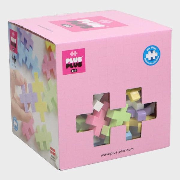 Plus-Plus Big Pastel Mix 100 pcs building toy set in pastel colors by PLUS-PLUS