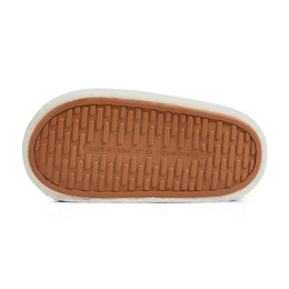 Posee Cross Strap Plush Fashion Slippers Wasabi