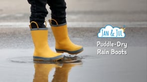 Jan & Jul Puddle Dry Rain Boots With Handle Macarons