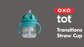 Oxo Tot Transitions Straw Cup With Removable Handles 6 oz