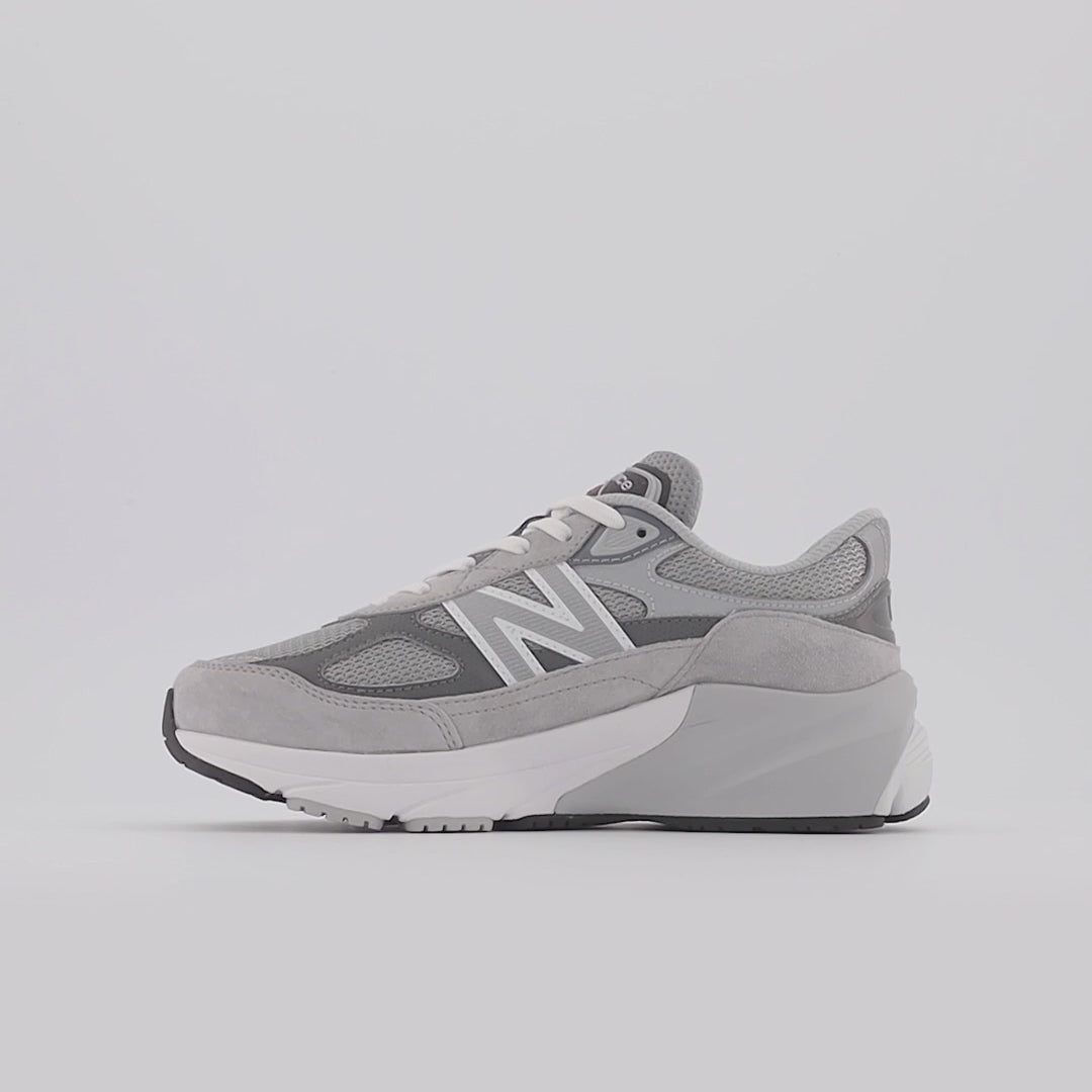 New Balance FuelCell 990v6 Grey Matter With Silver — rotating product view