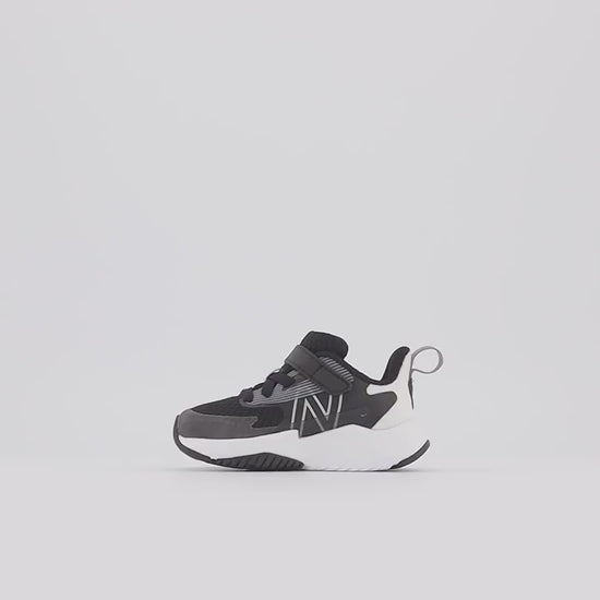 New Balance Rave Run V2 Bungee Lace With Top Strap Shoes Black With White