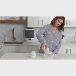 Baby Brezza Reusable Breastmilk Storage Bags with Filling Funnel, 10 pack