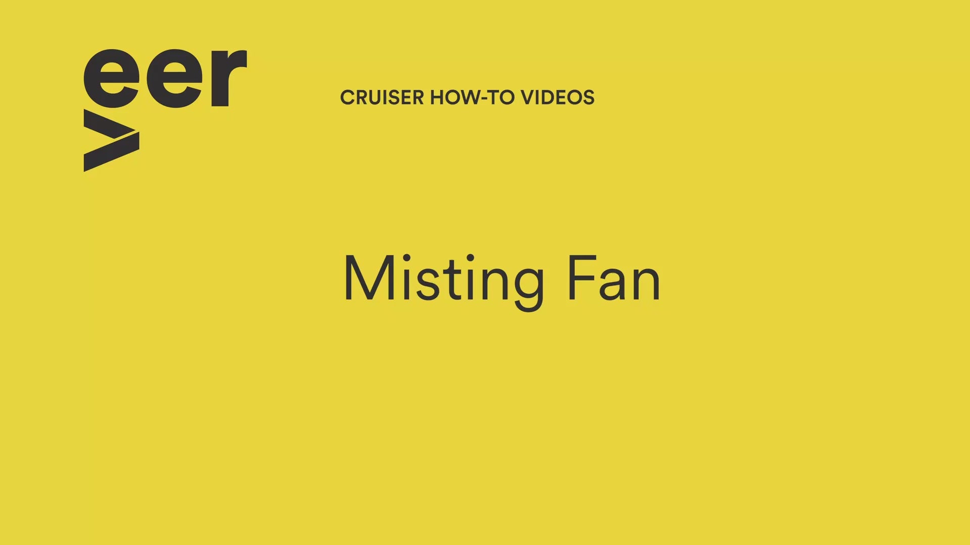 Veer Misting Fan