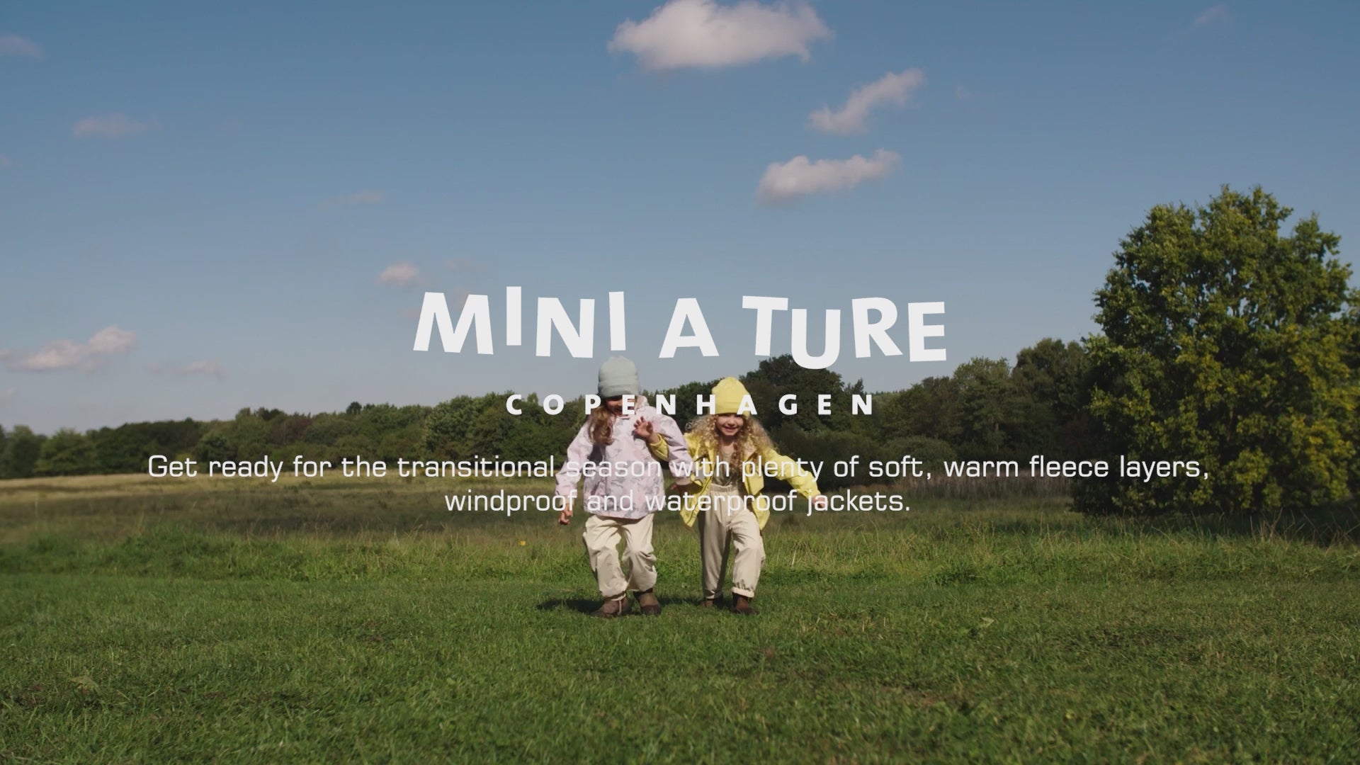 Mini A Ture New Arrival Kids Outerwear Collection Seasonal Launch Banner