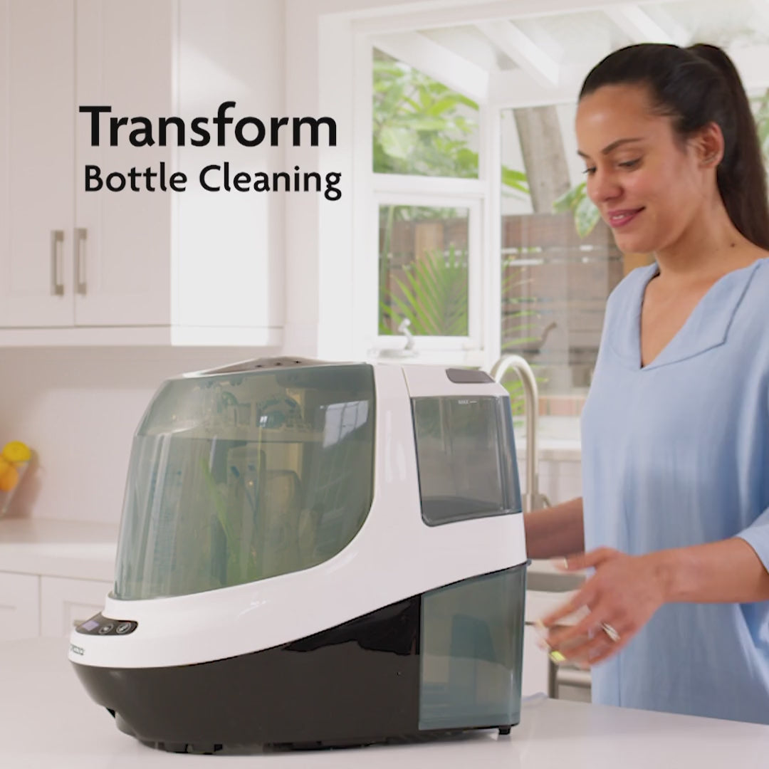 Baby Brezza Bottle Washer Pro - All In One Baby Bottle Washer, Sterilizer, Dryer product video