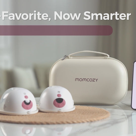Momcozy All-In-One Hands-Free Breast Pump Grey - M5 Smart